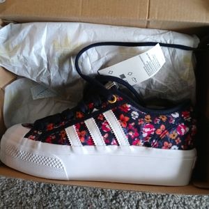 Flowery Adidas Platforms